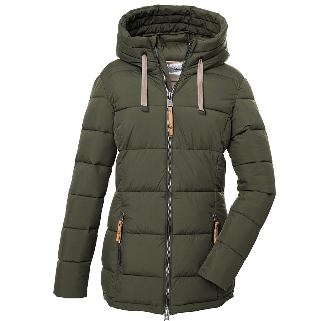 Women's G.I.G.A. Quilted Jacket - Lightweight Winter Coat with Stylish Diamond Stitch Design for Outdoor Activities & Casual Wear