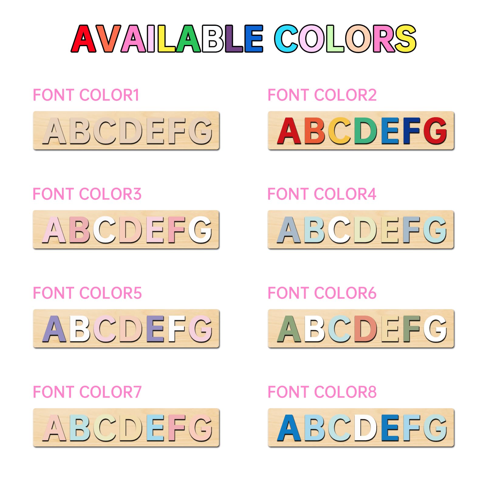 Personalized Wooden Name Puzzles for Kids - Handmade Custom Name Puzzles for Boys & Girls - Unique Baby Gifts, Toddler Learning Toys & Educational Birthday Presents - Perfect for Nursery Decor, Early Childhood Development & Montessori Playtime