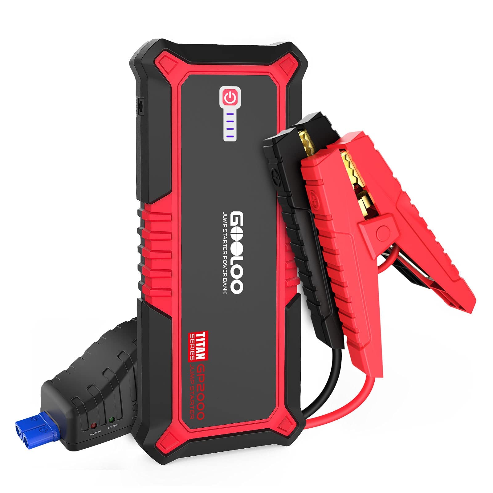 GOOLOO GP2000 Jump Starter & S4 4Amp Car Battery Charger Combo - 9% Off - Emergency Vehicle Jump Start and Battery Maintenance for Cars, Trucks, SUVs, Boats, and Motorcycles