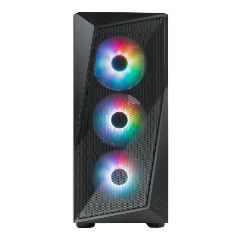 Cooler Master CP520 KGNN S00 CMP520 Mesh ARGB ATX Mid Tower PC Case - High Airflow Gaming Desktop Chassis with Tempered Glass & RGB Lighting for Custom Builds