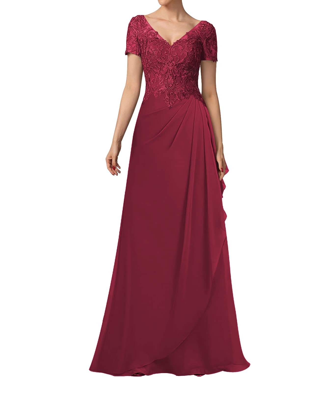 Elegant Lace Mother of The Bride Dresses - Chiffon Formal Evening Gowns for Wedding Guests & Special Occasions | Perfect for Weddings, Galas, and Formal Events