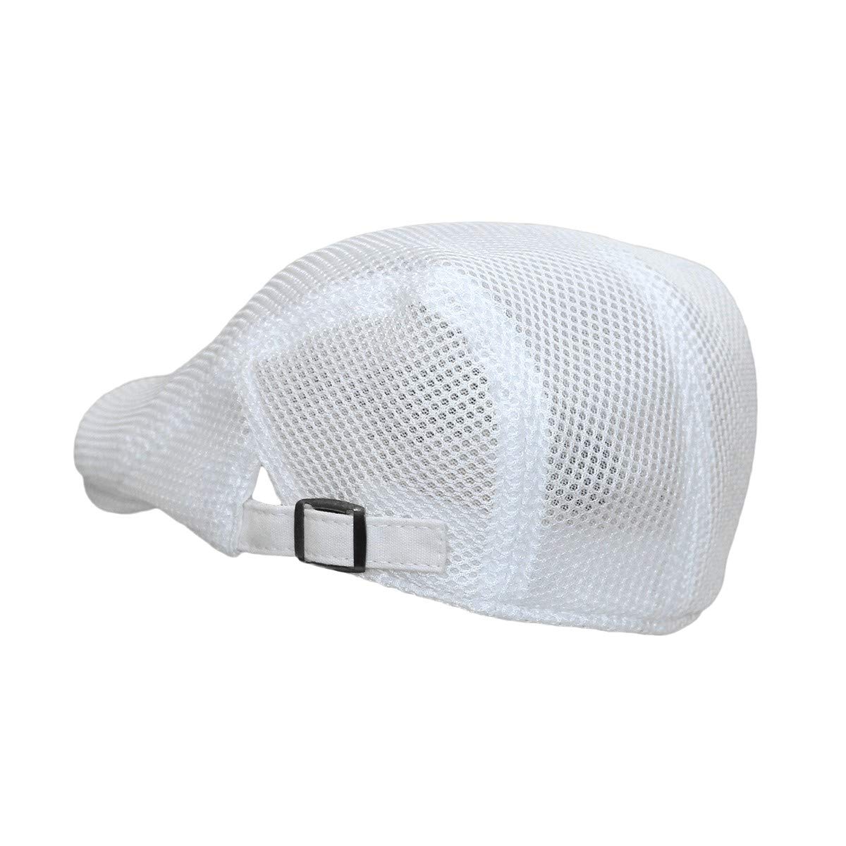 WITHMOONS Ivy Cap Summer Mesh Newsboy Irish Golf Hats for Men & Women - Breathable UV Protection Outdoor Sun Hat for Golf, Tennis, Hiking, Travel & Casual Wear (TZ30046)