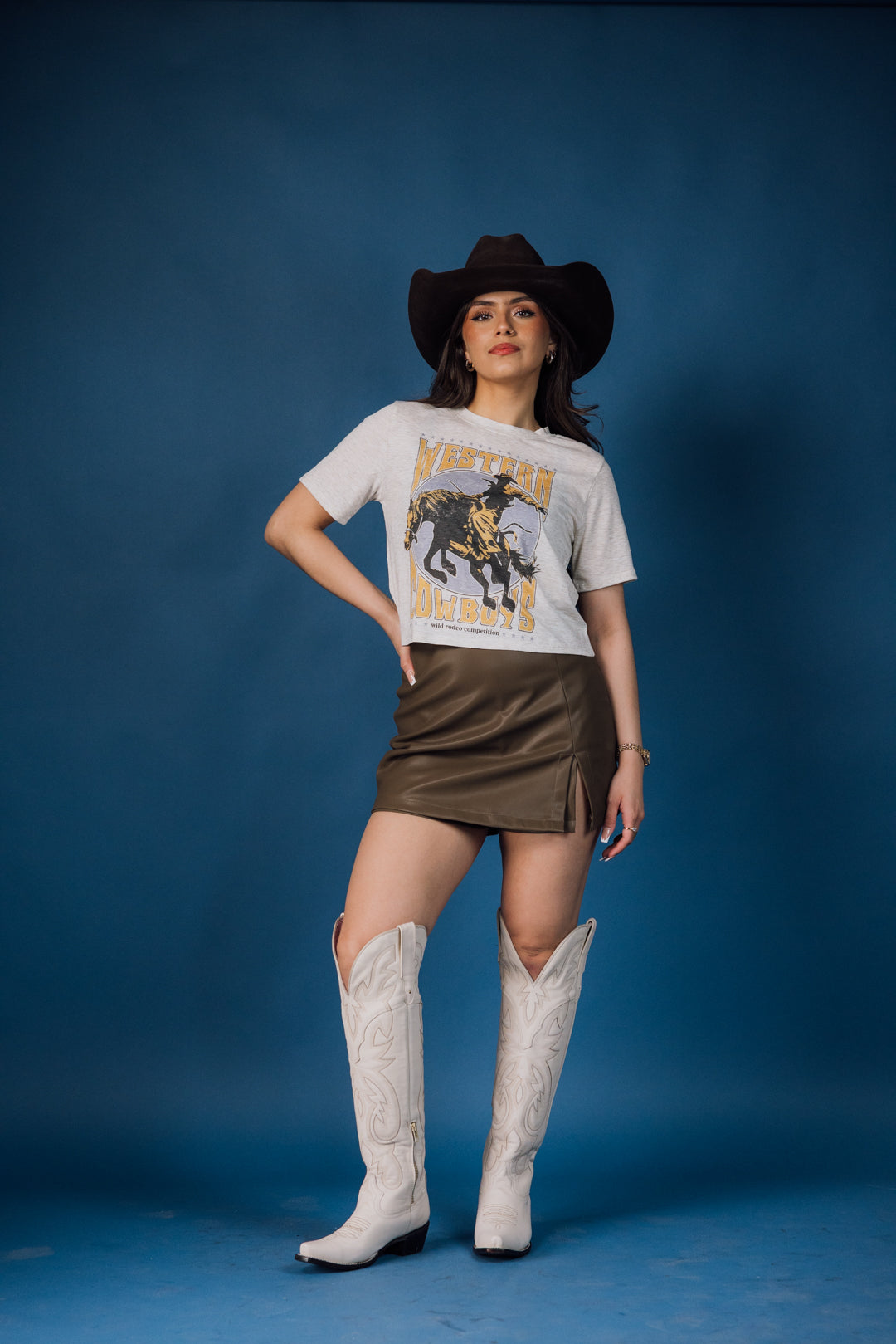 Stylish Ryla Western Ride Graphic Crop Top for Women - Trendy Cowgirl Fashion Tee for Rodeo, Concerts & Summer Outfits