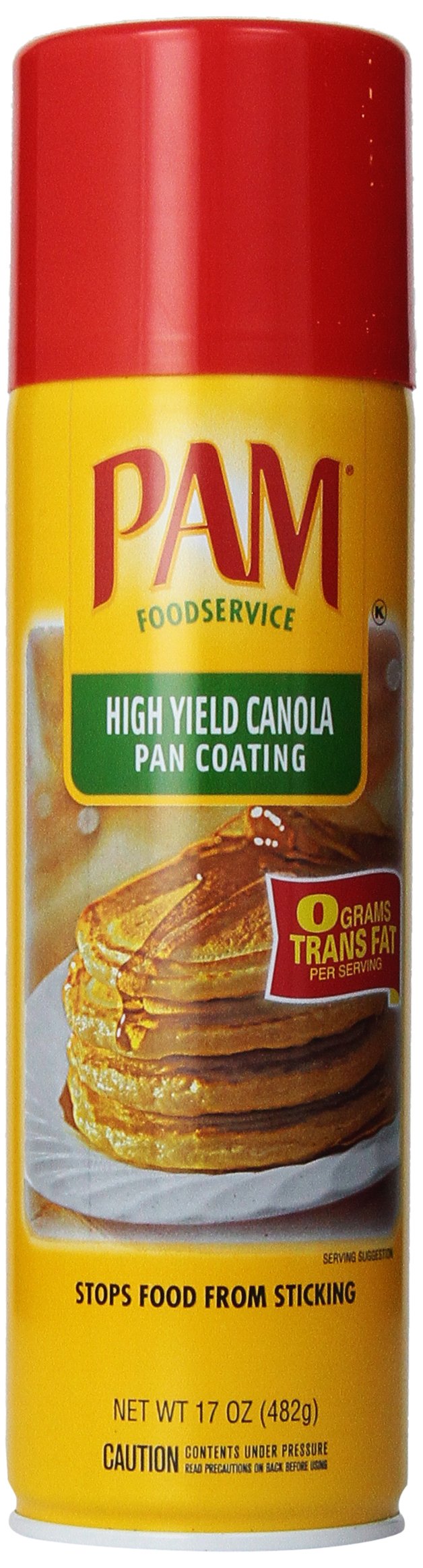 Pam High Yield Canola Non-Stick Cooking Spray - 17 oz (Pack of 1) | Ideal for Baking, Grilling & Frying | Healthy Oil Alternative for Kitchen