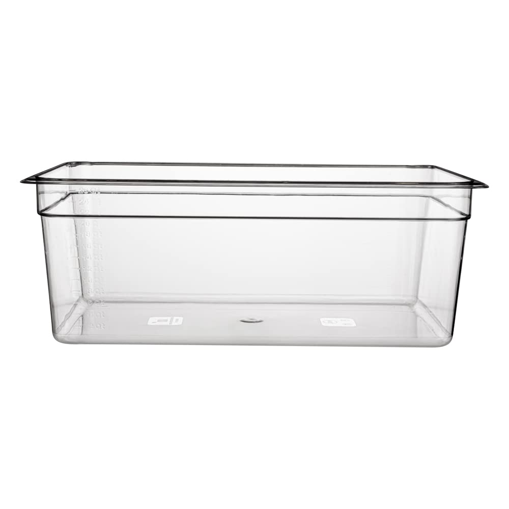 Restaurantware Met Lux 18-Inch Deep Proofing Box - Clear Plastic Food Grade Storage Container with Graduated Measurements, Dishwasher Safe (Lids Sold Separately) | Perfect for Bakeries, Restaurants & Meal Prep Storage