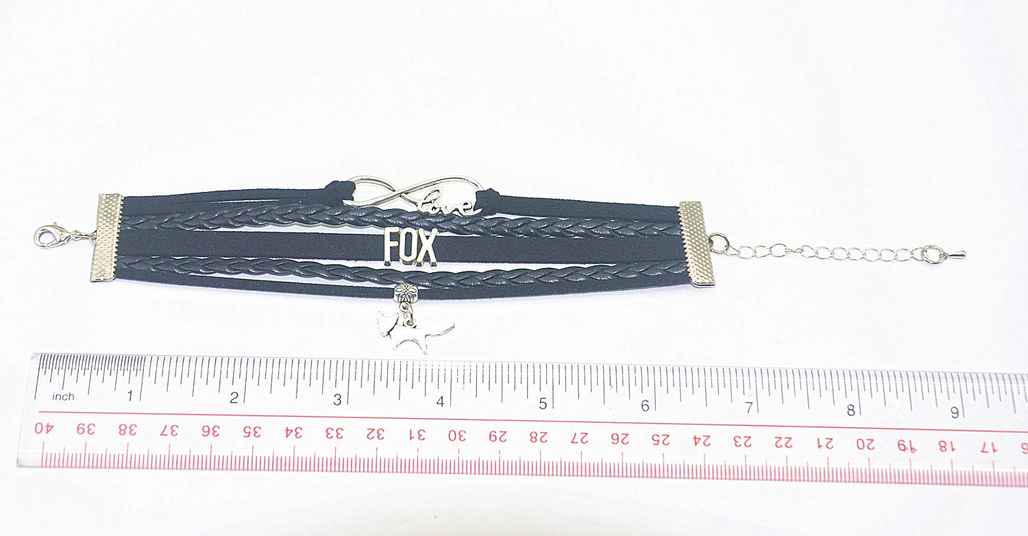 Infinity Love Fox Bracelet - Elegant Fox Jewelry Gift for Women, Fox Lover Birthday Present, Fox Themed Party & Celebration Accessories - Perfect for Everyday Wear, Date Night & Special Occasions