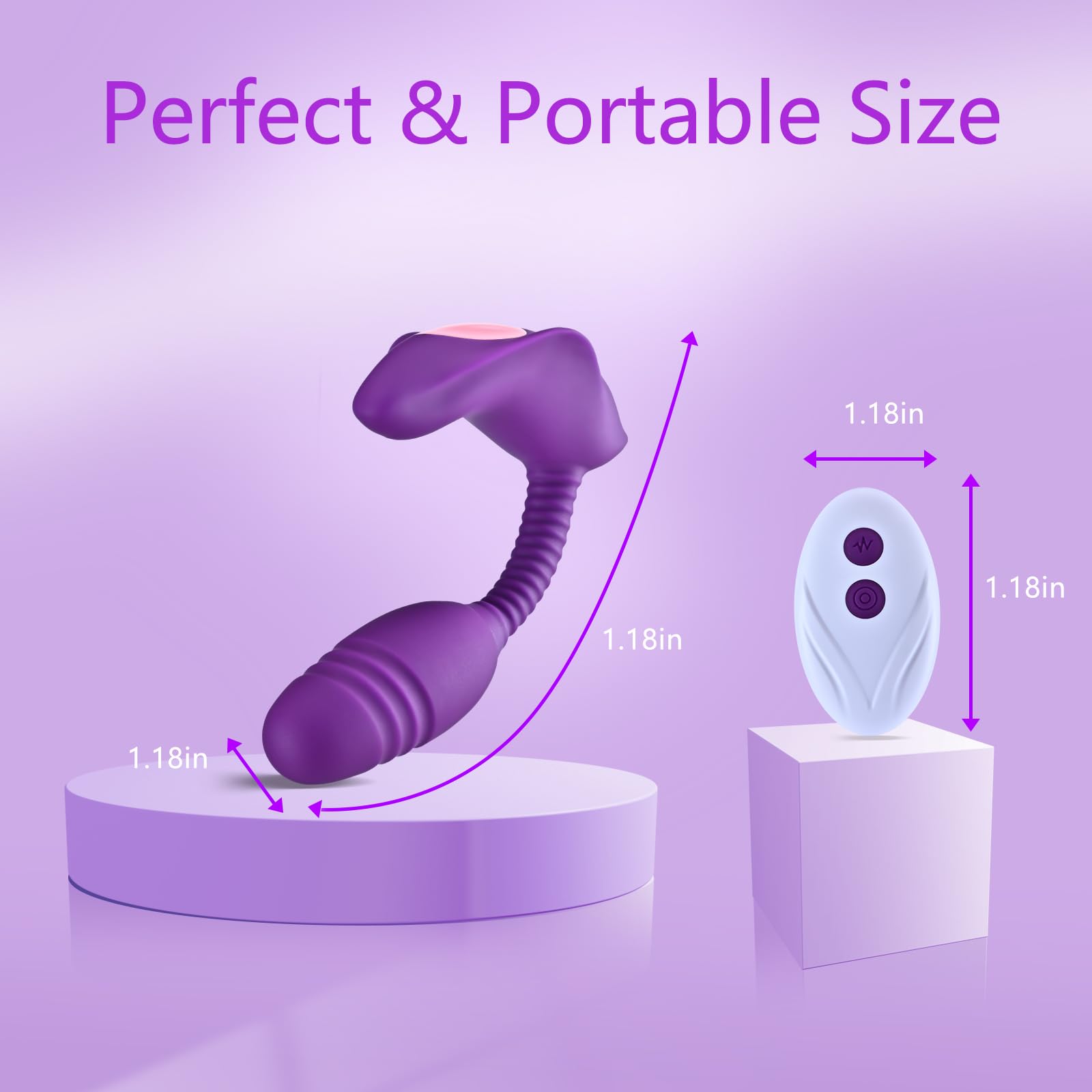 Premium Remote Control Wearable Vibrator for Women - Dual Motor G-Spot & Clitoral Stimulator with 9 Vibration Modes, Bendable Design for Hands-Free Pleasure | Perfect for Couples Play, Solo Exploration & Discreet Wear Under Clothing