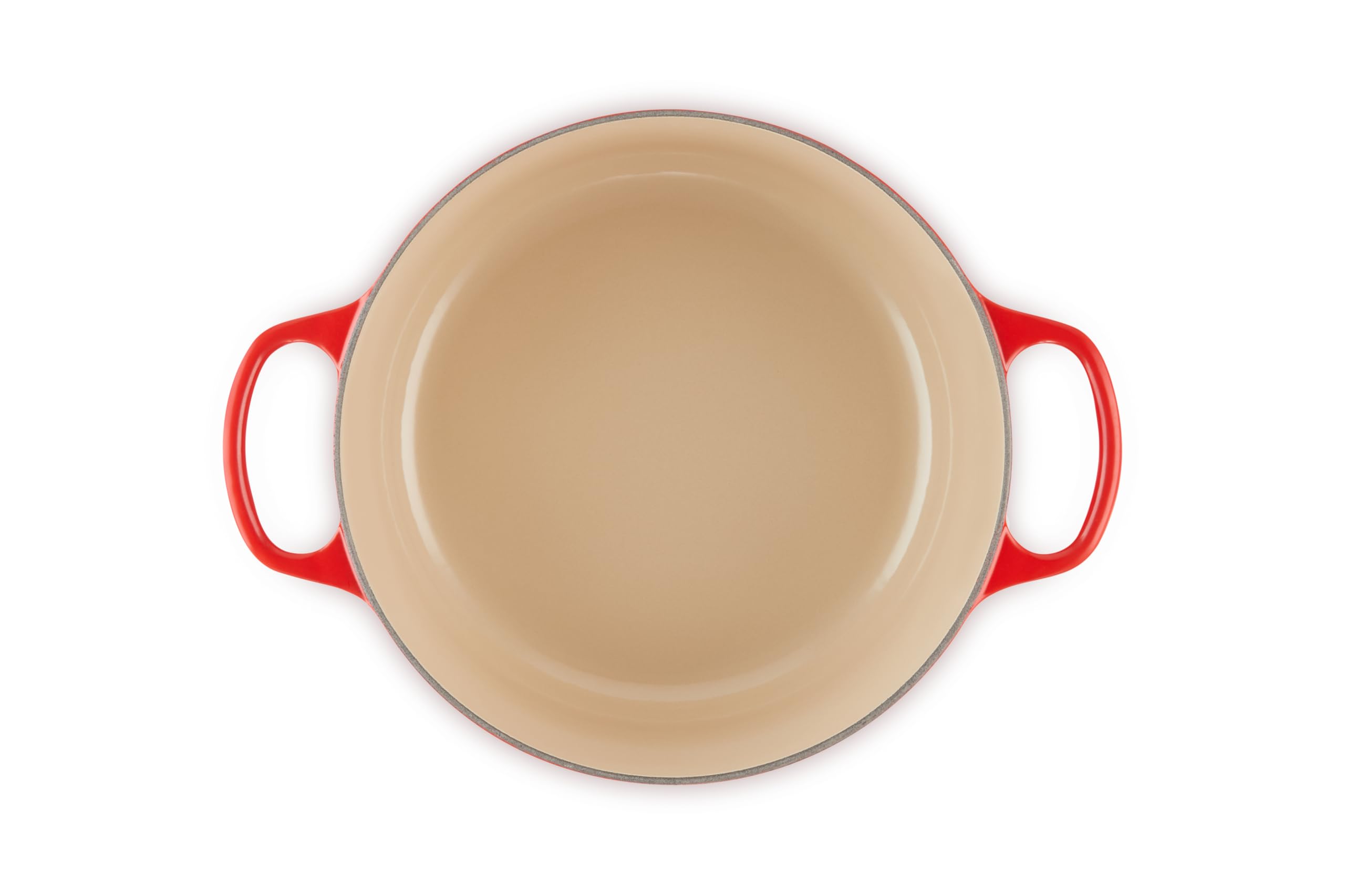 Le Creuset 5.5 Quart Enameled Cast Iron Dutch Oven - Signature Round Cookware, Cherry Red - Perfect for Braising, Stewing & Baking Bread at Home