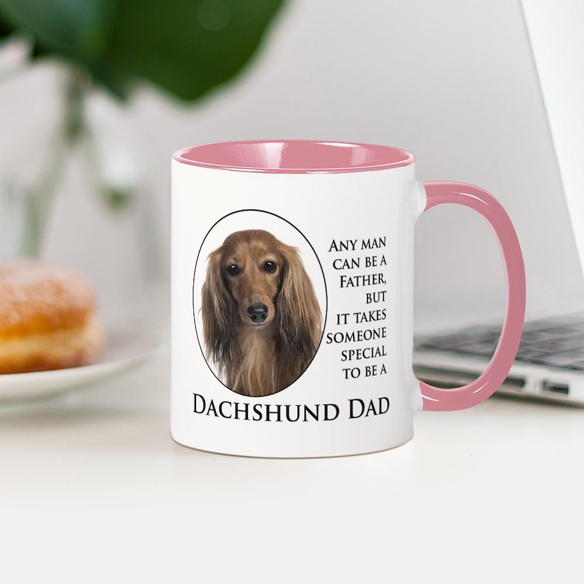 Dachshund Dad Coffee Mug - 11 oz (325 ml) Ceramic Cup for Hot & Cold Drinks - Perfect Gift for Dog Lovers & Father's Day
