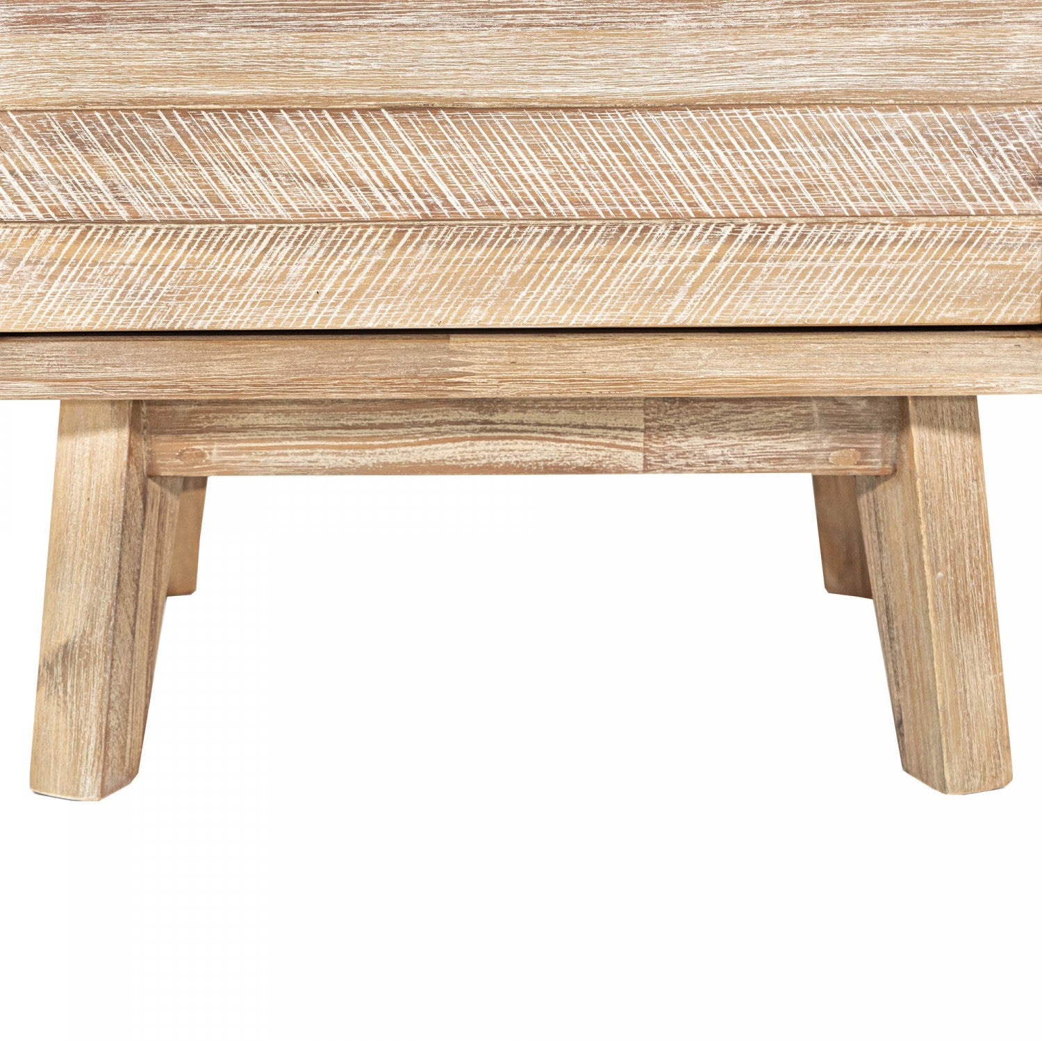 Abenra 2-Drawer Nightstand with Light Driftwood Finish - Modern Bedside Table for Bedroom, Living Room & Guest Room