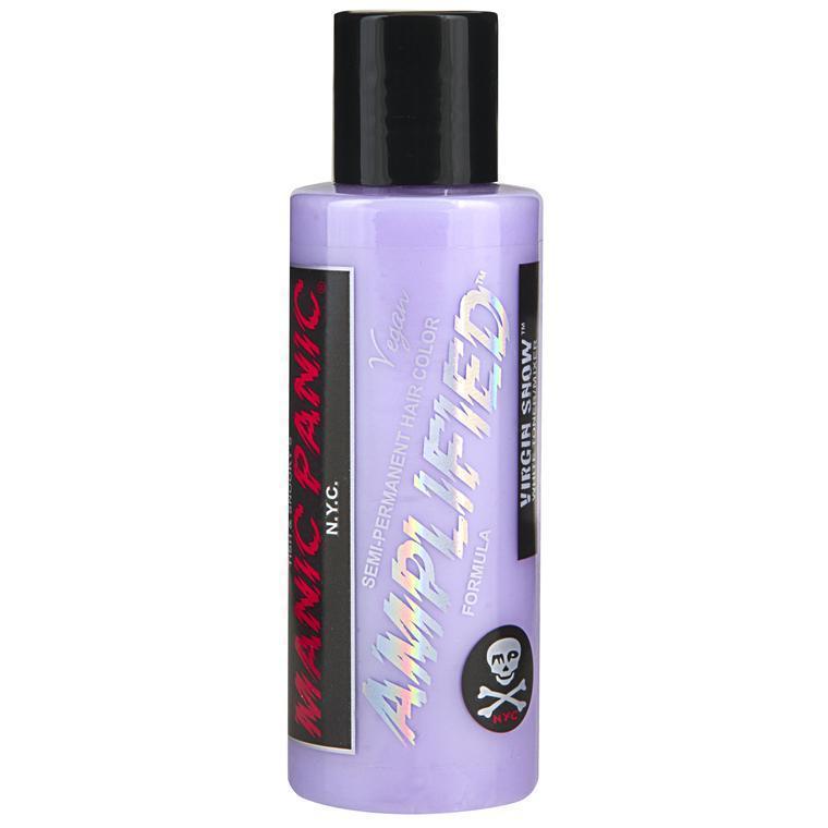 Manic Panic Amplified Semi-Permanent Hair Dye - Virgin Snow 118ml | Vegan & Cruelty-Free Hair Color for Vibrant DIY Styling at Home or Salon