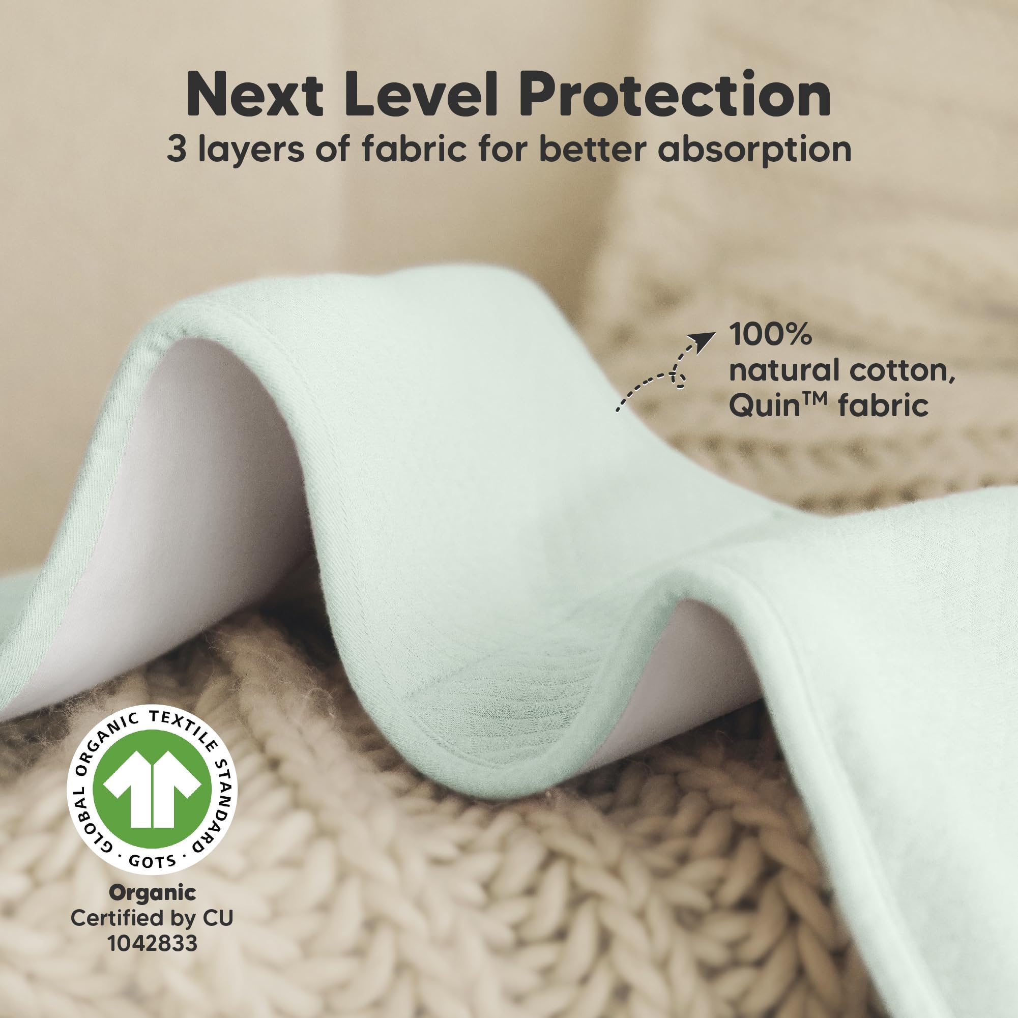 KeaBabies 5-Pack Organic Cotton Burp Cloths for Babies - Extra Large, Super Absorbent & Soft Newborn Burping Clothes for Boys & Girls, Neutral Thick Baby Burp Rags (Eclipse) - Perfect for Feeding, Spit-Up & Diaper Changes