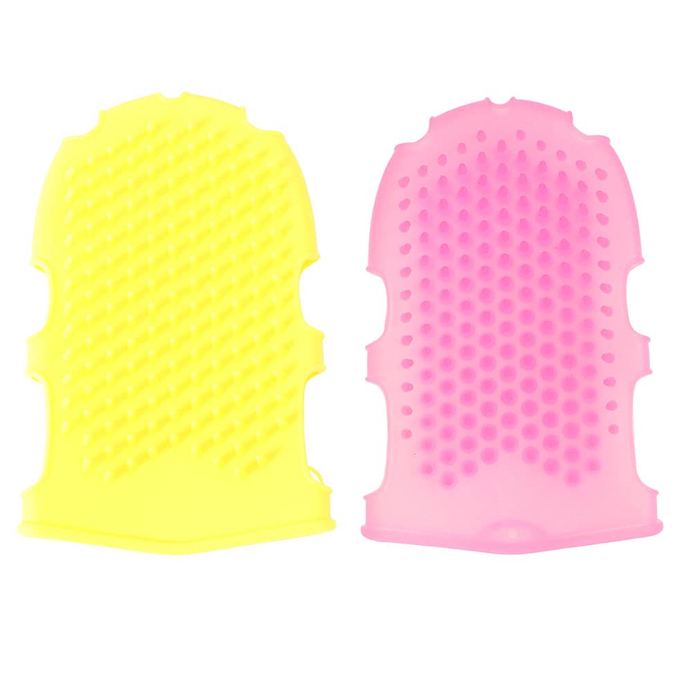 2Pcs Exfoliating Shower Gloves - Double Sided Body Scrub Mitts for Deep Cleansing & Dead Skin Removal - Spa, Bath & Skincare Essential for Smooth Skin at Home