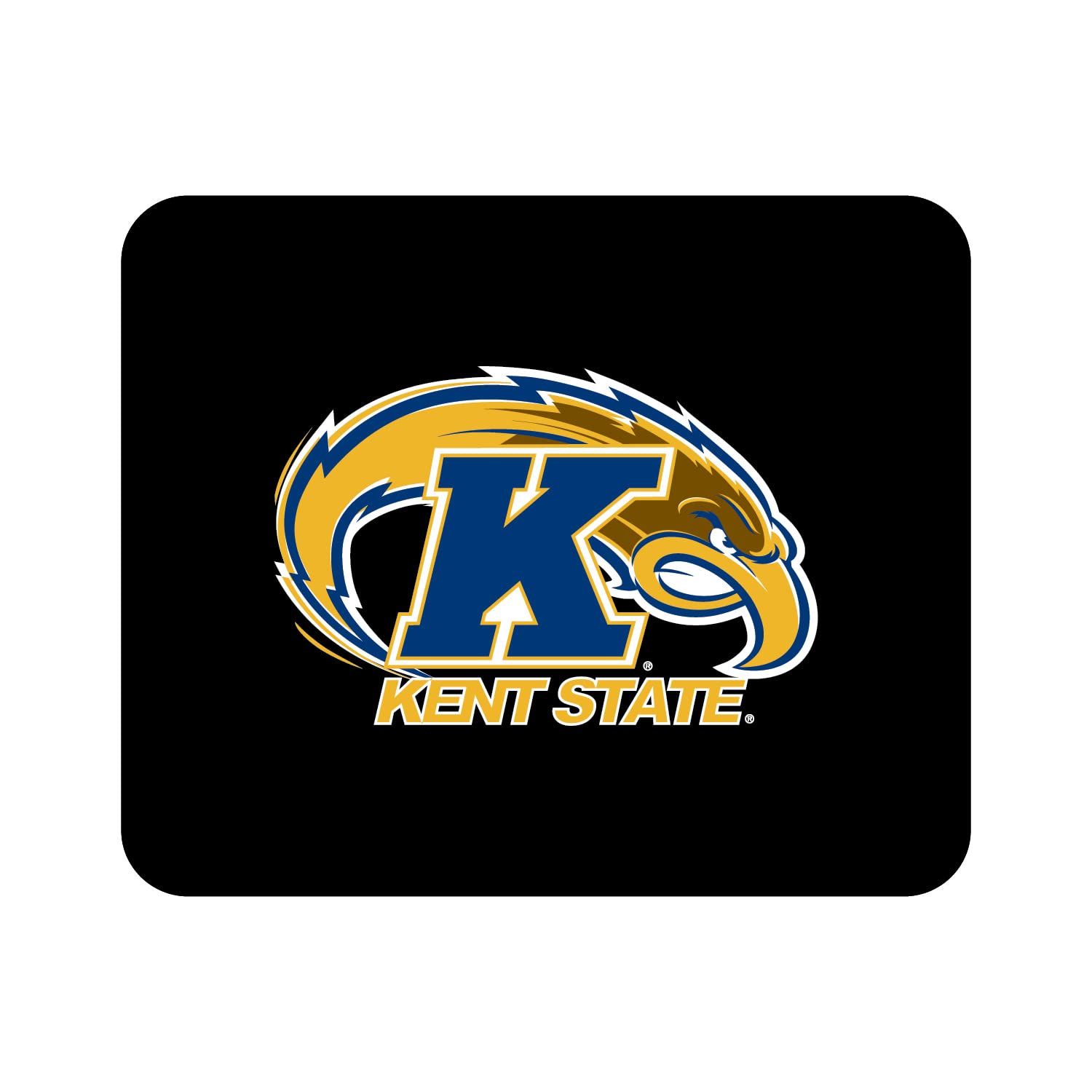 OTM Essentials Kent State University Standard Fabric Mouse Pad - Classic College Logo Design for Office, Gaming & Home Use - Non-Slip Rubber Base Computer Accessory
