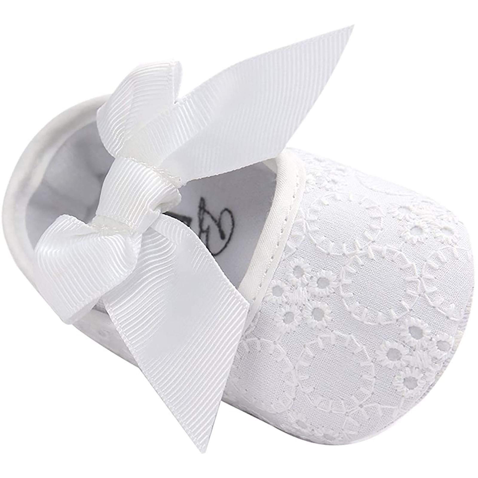 Gaoqi Soft Sole Baby Girl Shoes - Embroidered Bow Princess Toddler Shoes for Infants & Kids | Perfect for First Walkers, Parties & Special Occasions