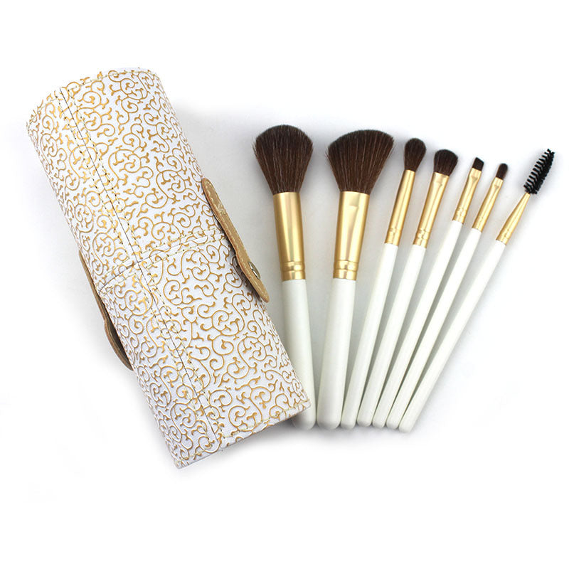 7-Piece Professional Makeup Brush Set for Flawless Face & Eye Application - Perfect for Daily Makeup, Contouring, and Blending
