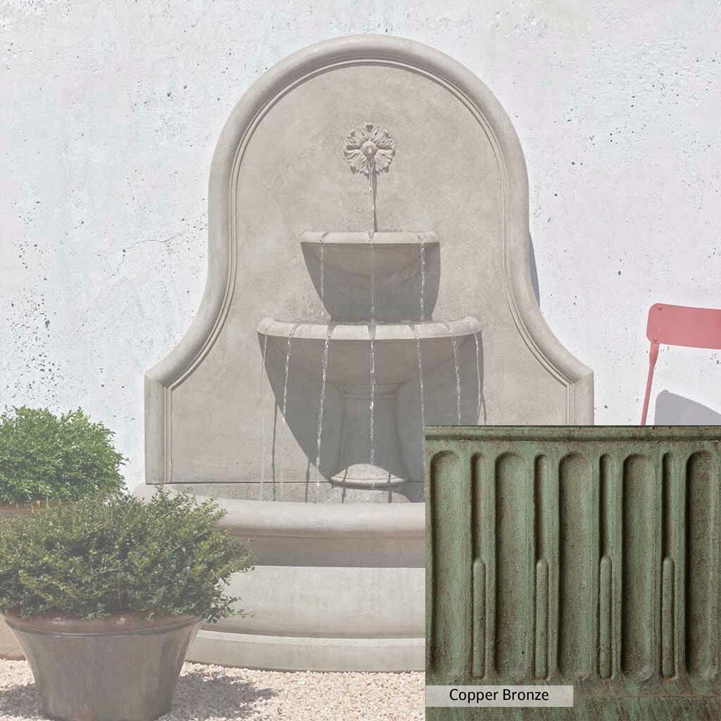 Campania International Estancia Outdoor Wall Fountain - Elegant Garden Water Feature for Patio, Yard, and Landscape Decor
