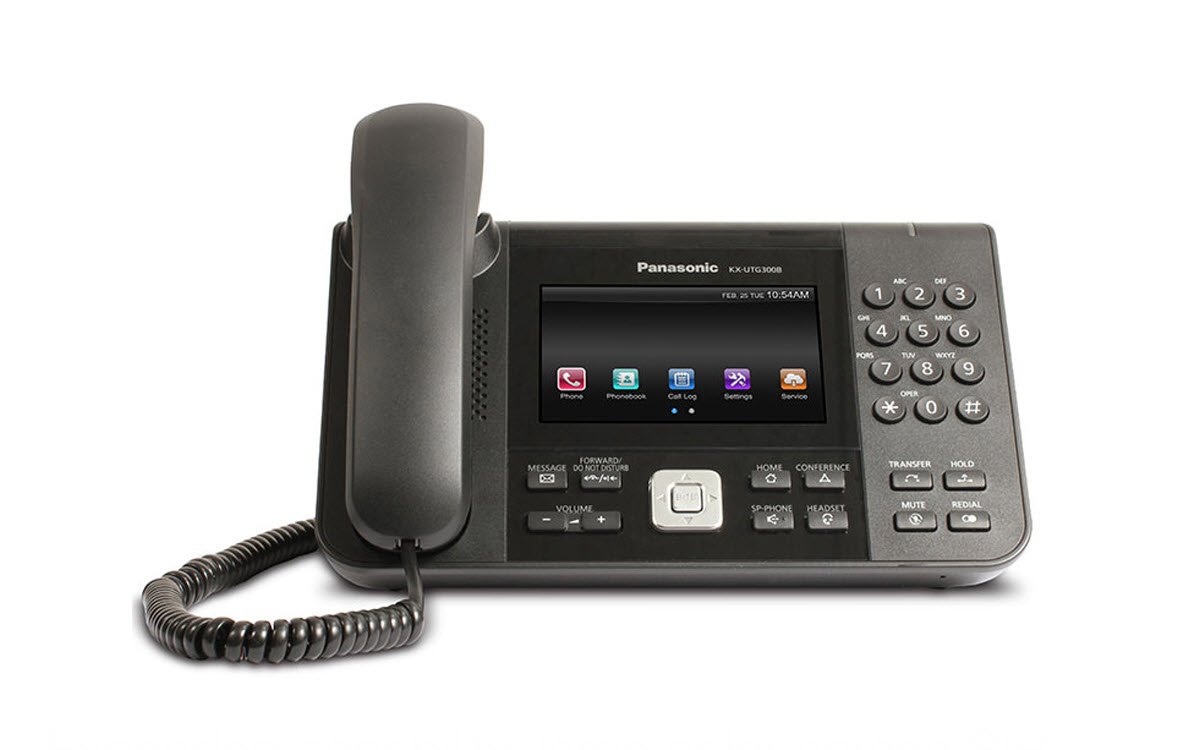 Panasonic KX-UTG300B SIP VoIP Business Phone with HD Voice, Full Duplex Speakerphone & 3.5