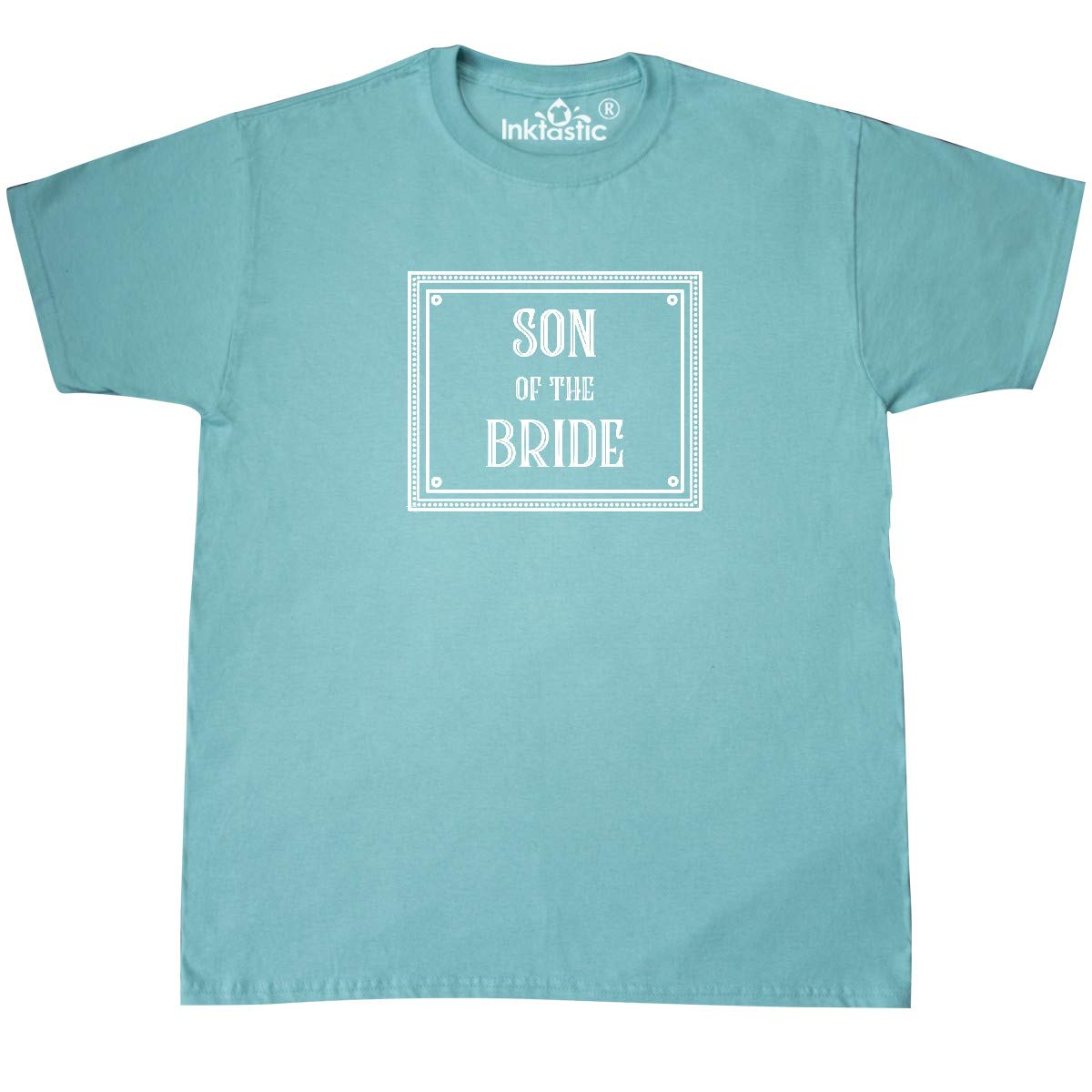 Inktastic Son of The Bride in White T-Shirt - Funny Wedding Party T-Shirt for Grooms, Best Men & Groomsmen - Perfect for Bachelor Parties & Rehearsal Dinners