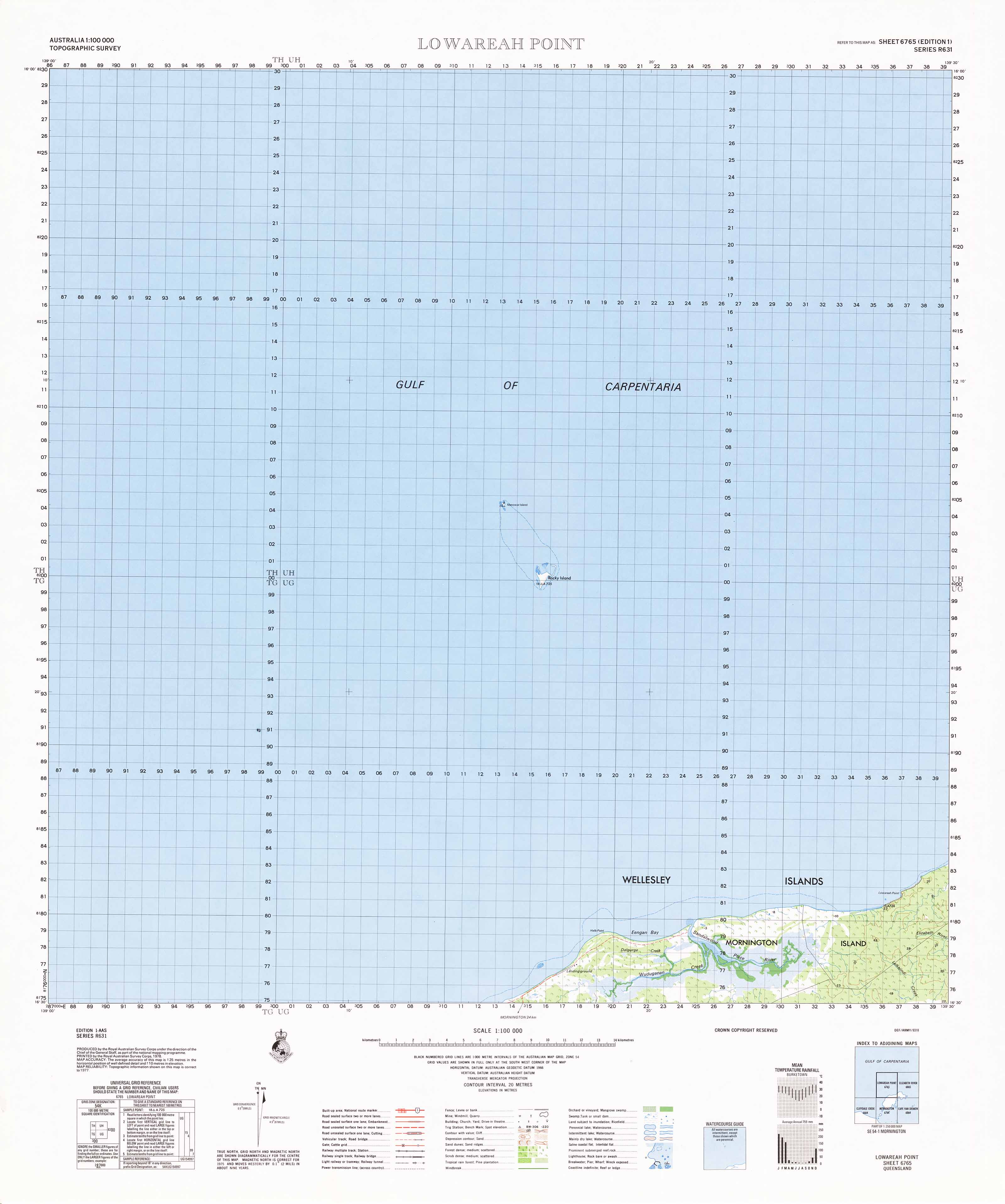 6765 Lowareah Point 1:100k Topographic Map - Detailed Hiking & Outdoor Adventure Navigation - Perfect for Camping, Backpacking and Geological Exploration
