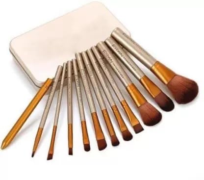 ZemGlam 12-Piece Makeup Brush Set & Complete Makeup Kit 6155 for Women and Teens - Perfect for Everyday Makeup, Travel, and Professional Use