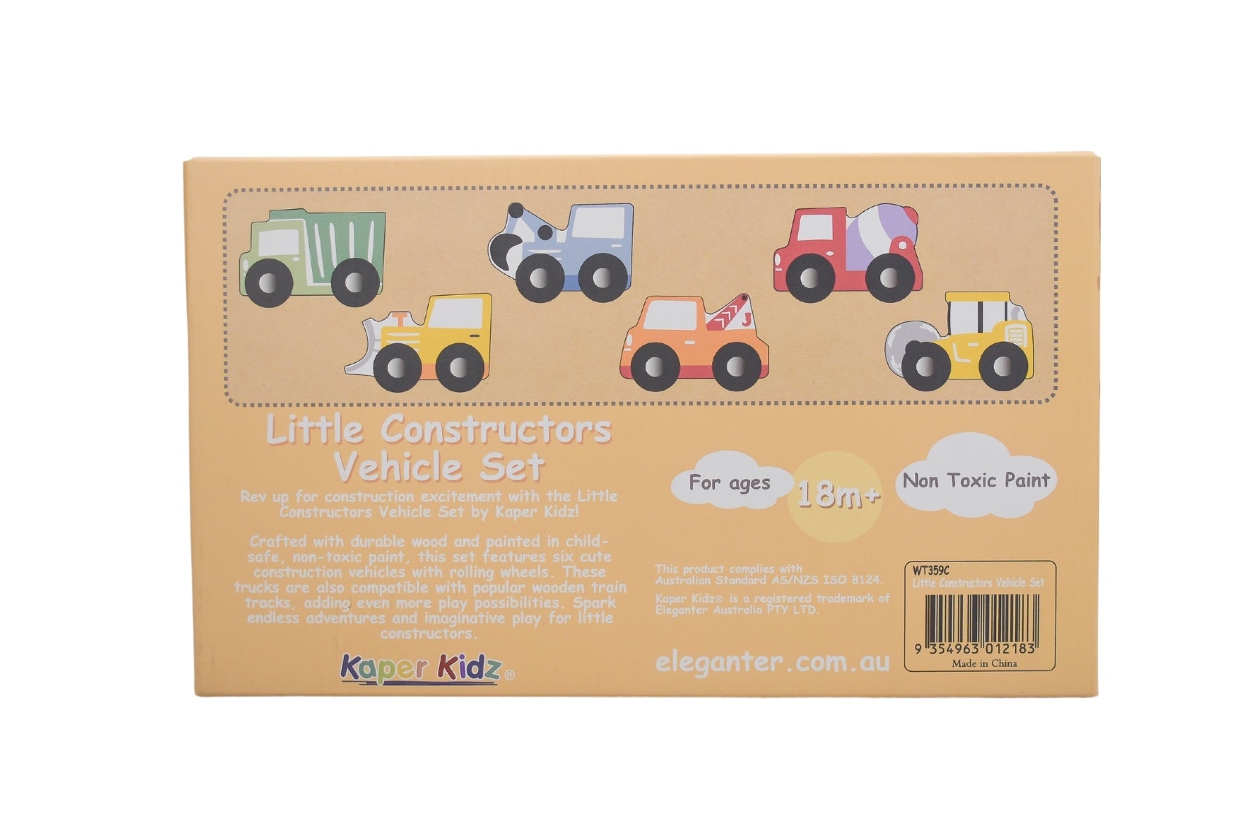 Kaper Kidz Little Constructors Vehicle Set - 24-Piece Construction Toy Trucks for Kids Ages 3-6 | STEM Learning Toys for Toddlers | Perfect for Pretend Play, Birthday Gifts & Daycare Activities