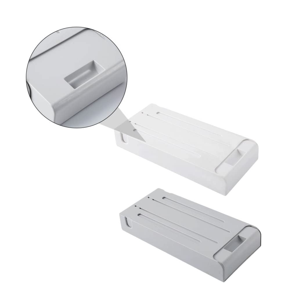 Zerodeko 2-Pack Plastic Desktop Drawers - Under Desk Storage Organizer for Cosmetics, Stationery, Jewelry & Office Supplies | Multi-Functional Household & Workspace Organization Solution