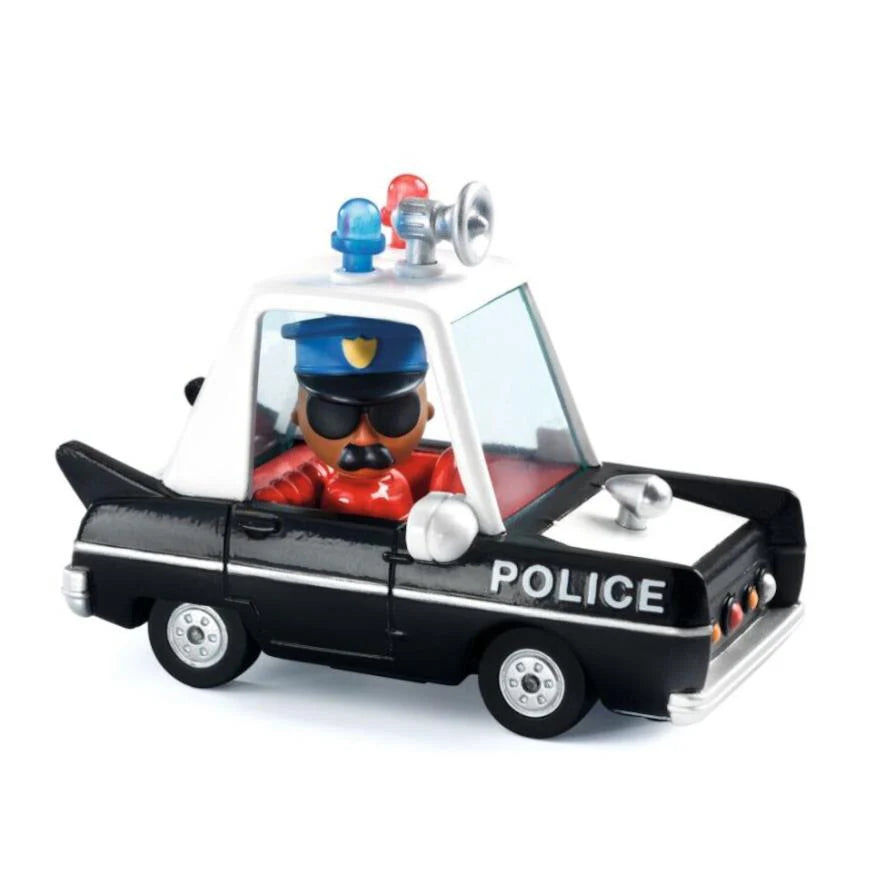 Crazy Motors Remote Control Police Car Toy - High Speed RC Car for Kids with Lights & Siren, Perfect for Indoor & Outdoor Play, Birthday Gifts, and Pretend Police Chase Games