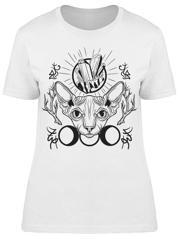 Stylish Cat Sphinx Graphic T-Shirt for Women | Soft Cotton Casual Tee | Perfect for Everyday Wear, Outings & Cat Lovers