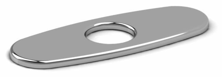 4 Deck Plate Chrome P5614C Riobel Pro - Premium Bathroom & Kitchen Fixture for Modern Homes