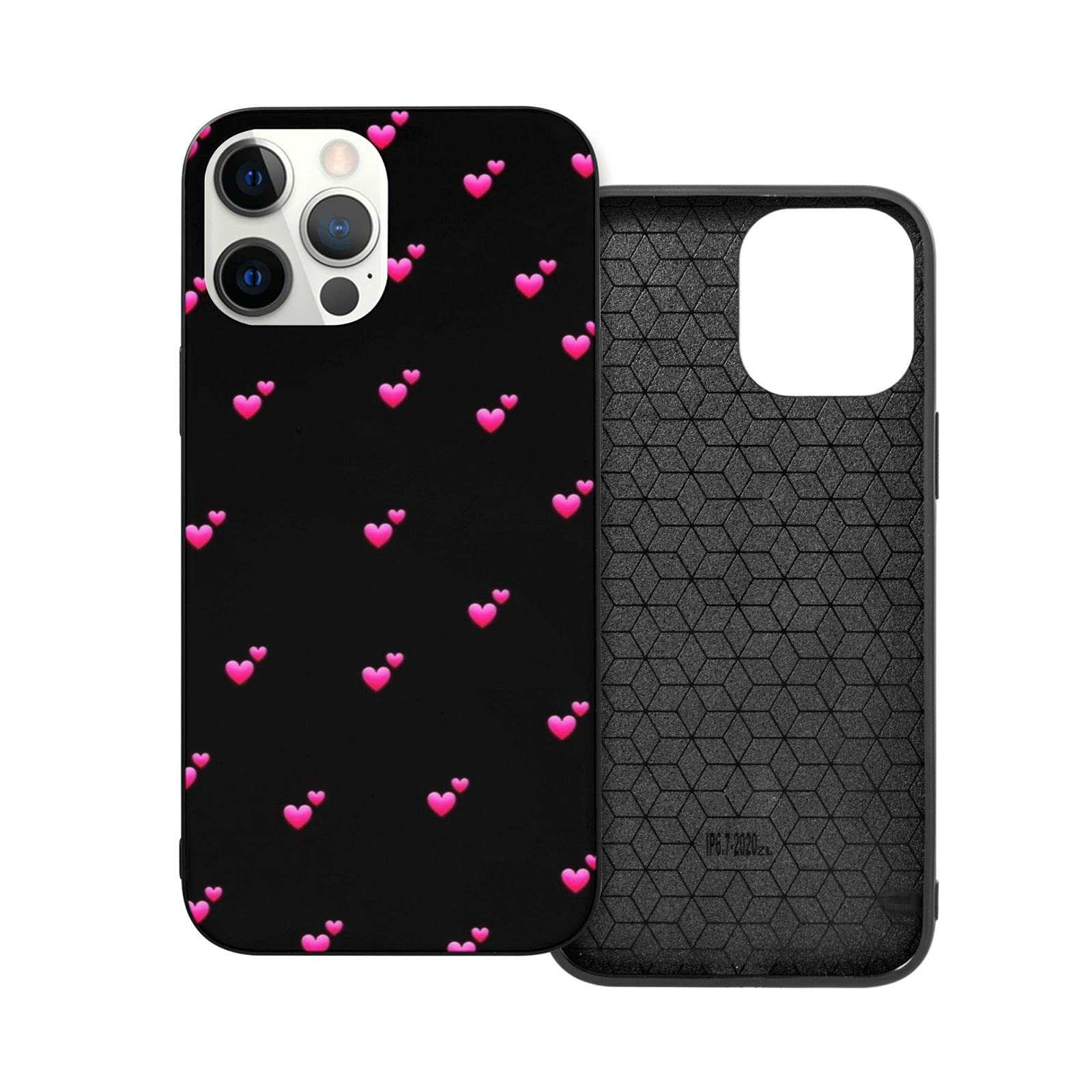 Cute Heart-Shaped Phone Case for iPhone 12 Mini - Soft TPU Protective Cover with Love Design for Women & Girls | Perfect Gift for Valentine's Day, Anniversary or Everyday Use