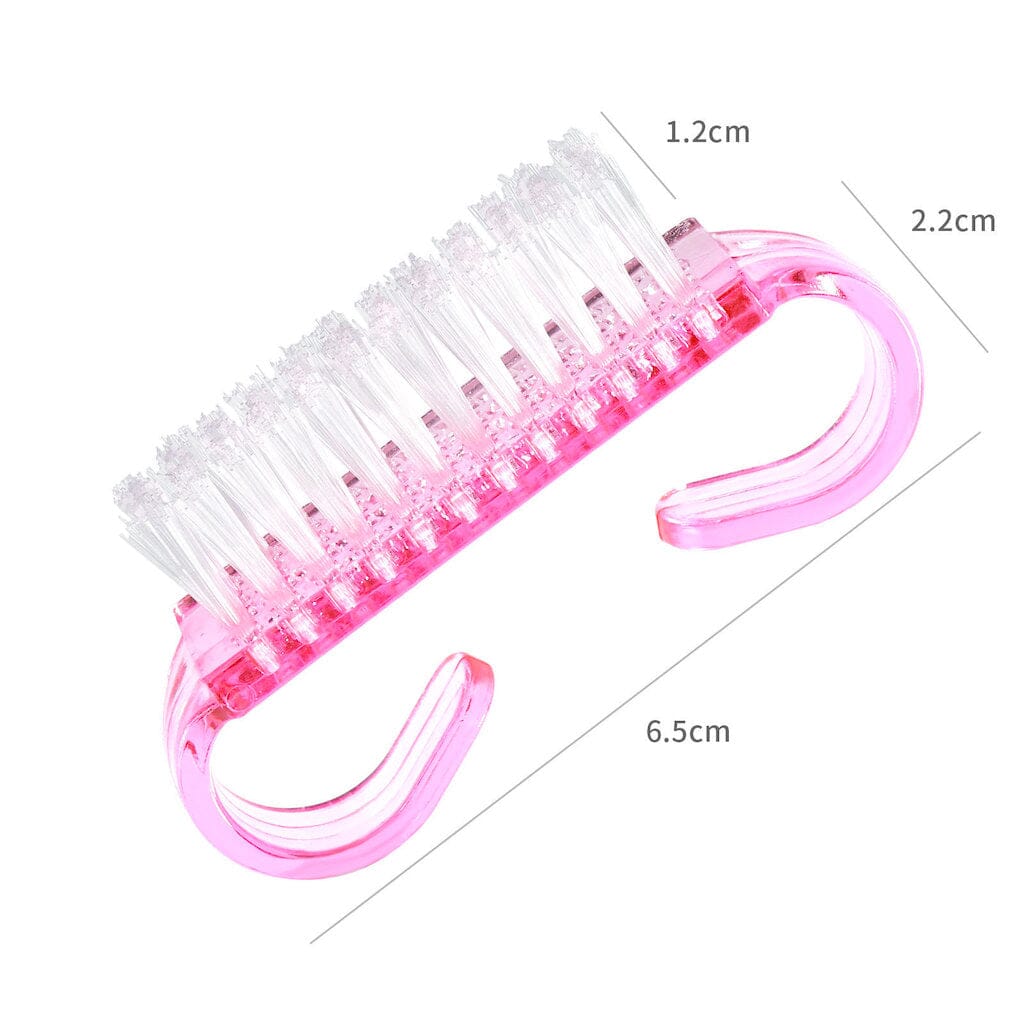 Mini Pink Nail Dusting Brush - Professional Nail Art Tool for Acrylic Powder & Glitter Application | Perfect for DIY Manicures & Salon Use