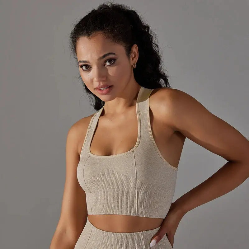 Women's High Waist Yoga Pants & Sports Bra Set - Breathable Workout Leggings & Supportive Activewear for Gym, Running, Pilates - Perfect for Fitness, Lounge & Travel