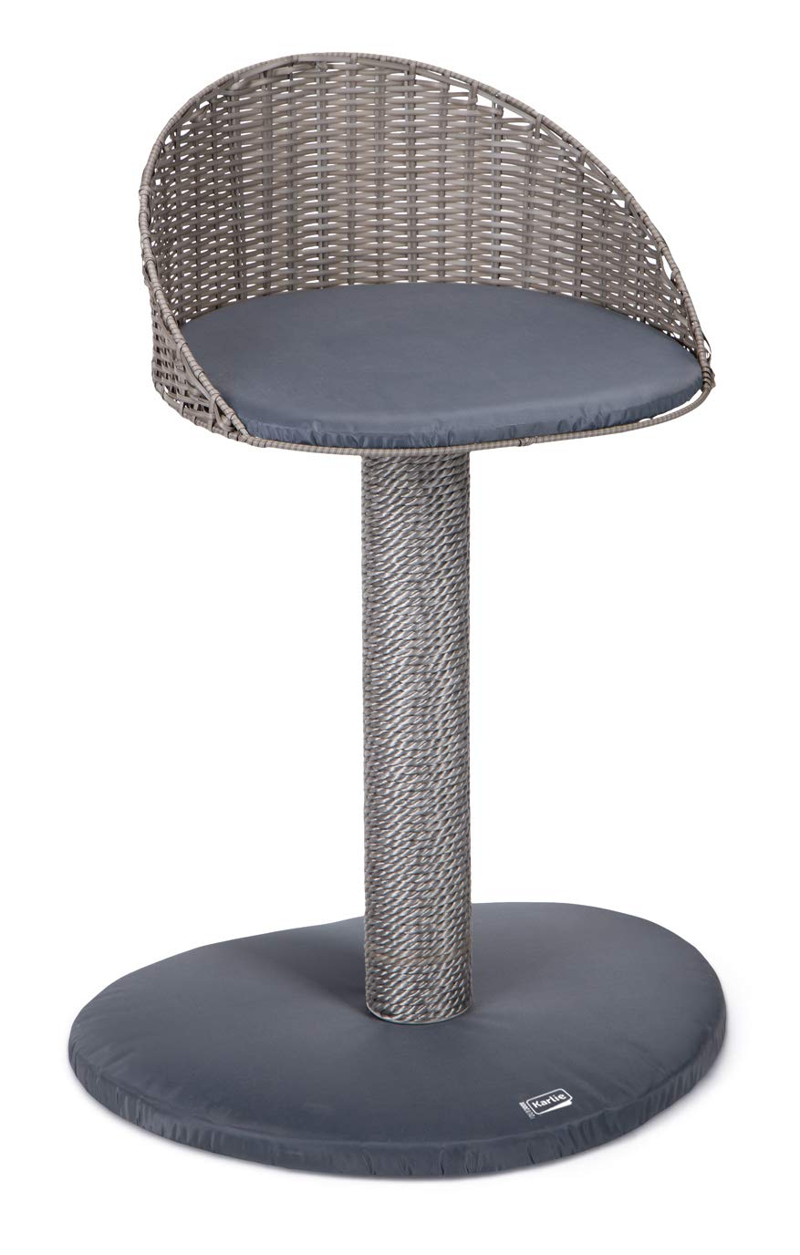 Lilly 522669 Premium Grey Outdoor Cat Scratching Post - Durable Scratching Pad for Cats, Perfect for Backyard, Patio & Garden Use