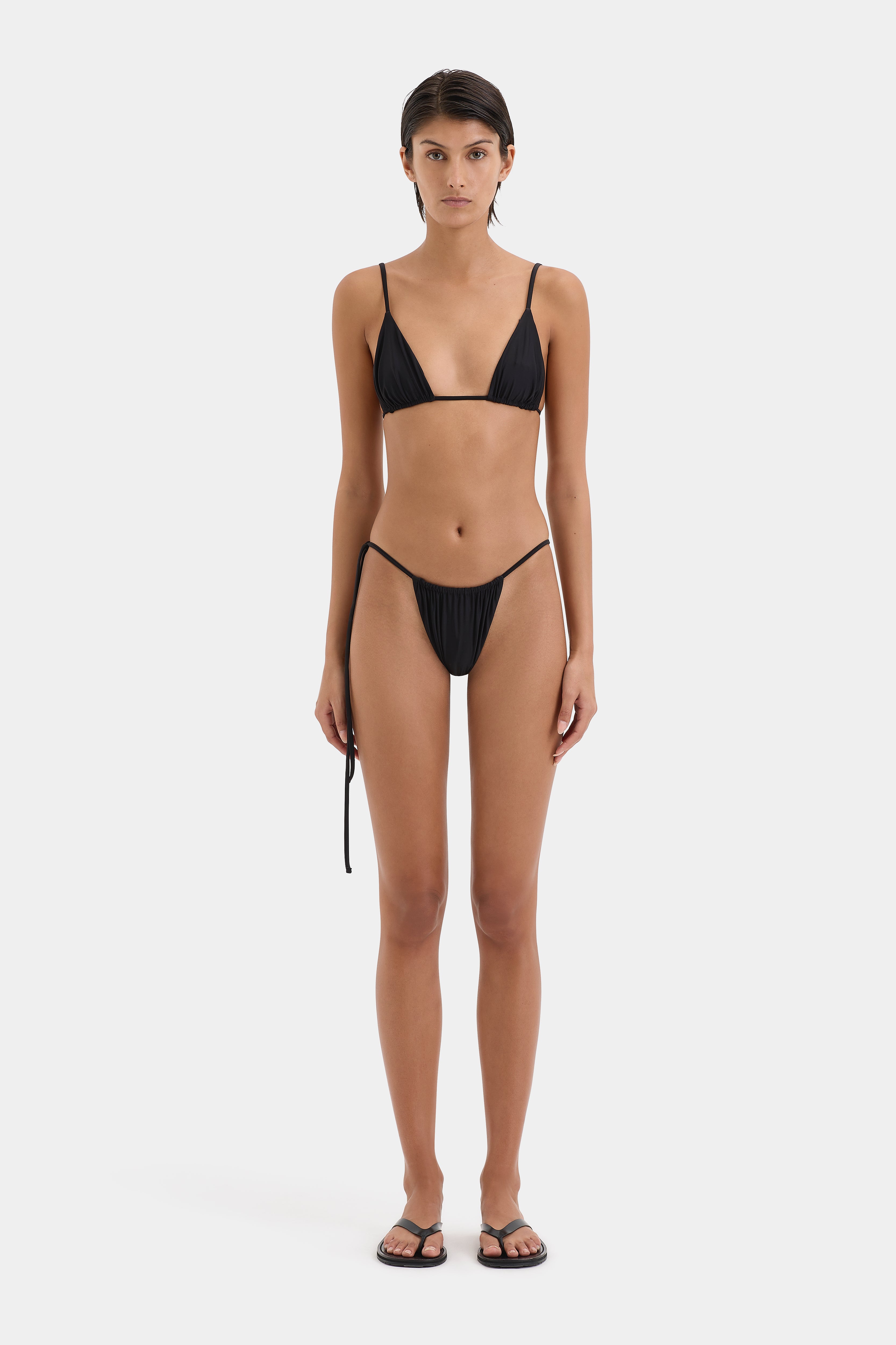 Hendry String Triangle Top for Women - Sexy Strappy Bikini Swimsuit - Summer Beach Vacation & Pool Party Outfit