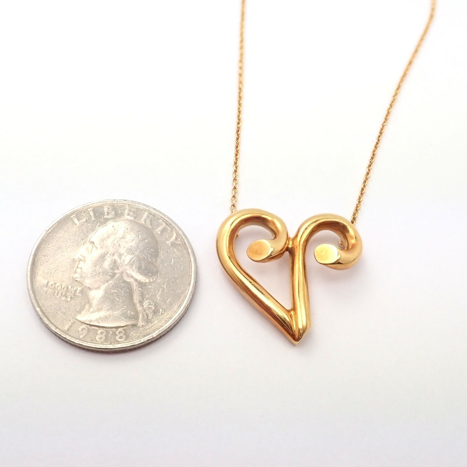 Tiffany & Co Picasso 18k Yellow Gold Large Zodiac Aries Pendant Necklace for Women - Luxury Astrology Jewelry Gift for Birthday, Anniversary & Special Occasions