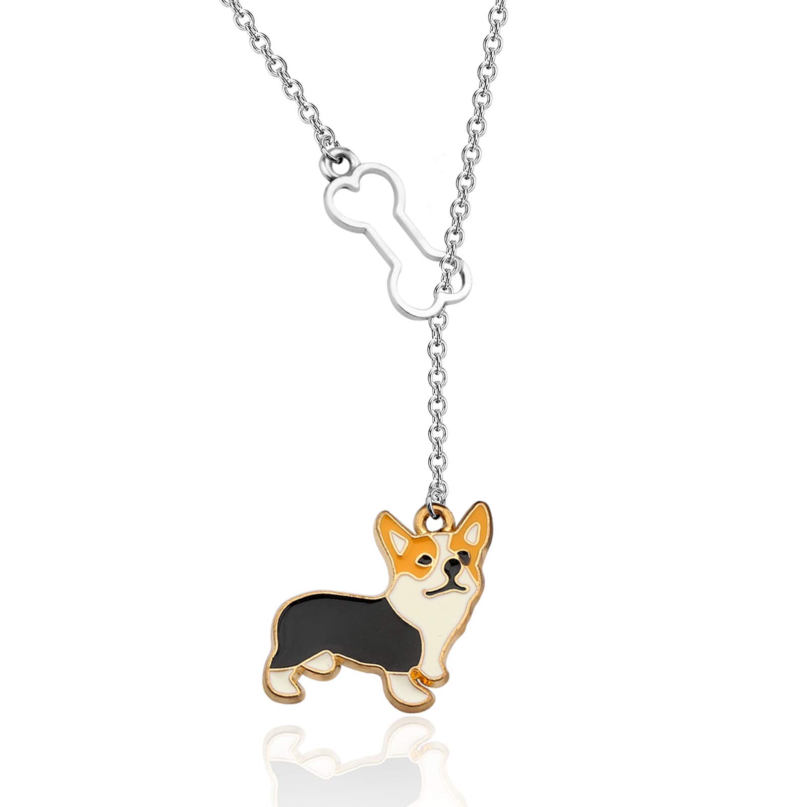 Corgi Necklace for Women - Sterling Silver Dog Lover Jewelry - Perfect Gift for Corgi Owners, Dog Sitters & Pet Lovers - Birthday, Christmas & Anniversary Present