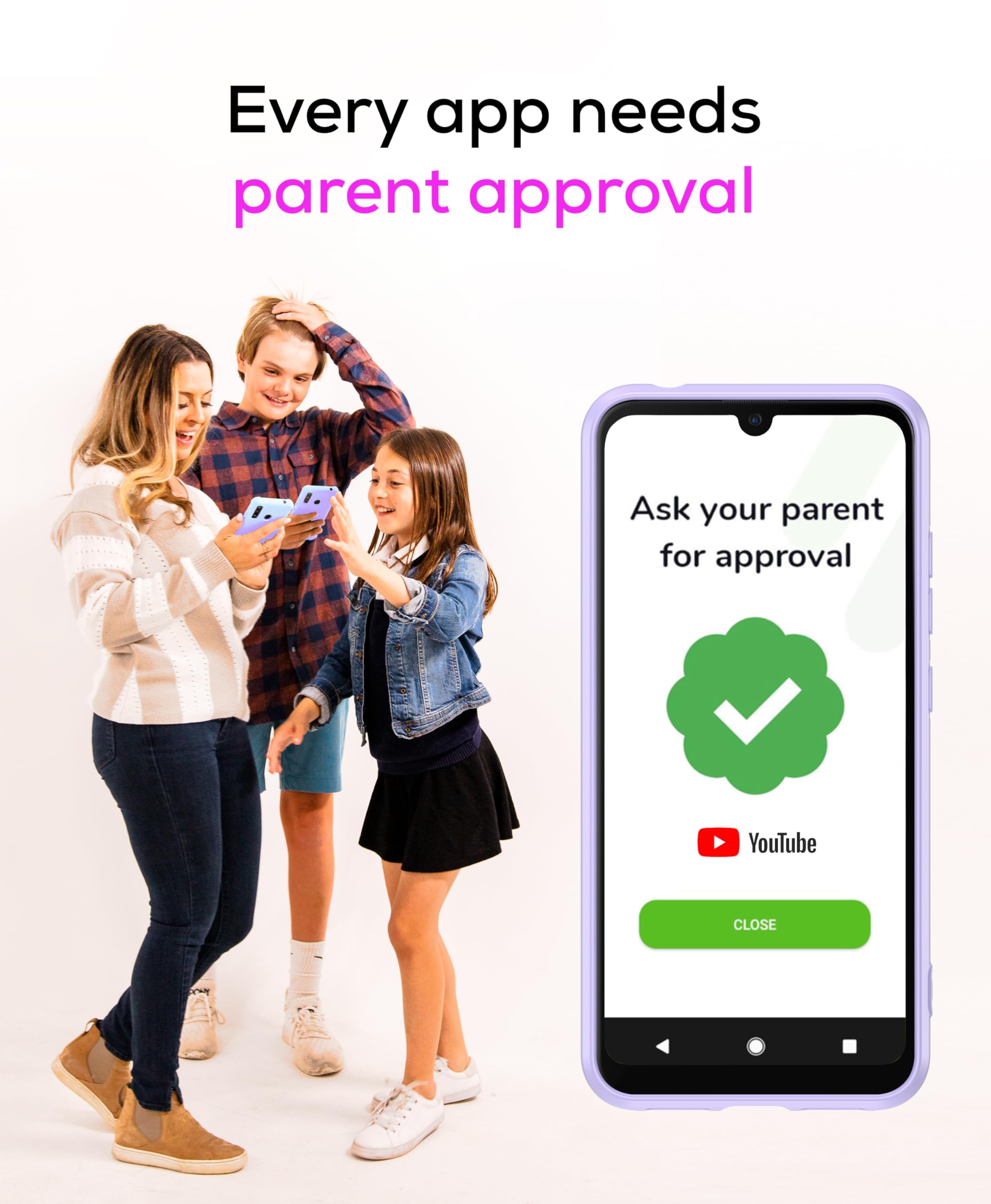 Teracube Thrive 64GB Kids Smartphone with Parental Controls - GPS Tracker, Screen Time Management, Spam Blocker | Safe Phone for Teens & Children | Perfect for School, Travel & Family Communication (Monthly Plan Required)