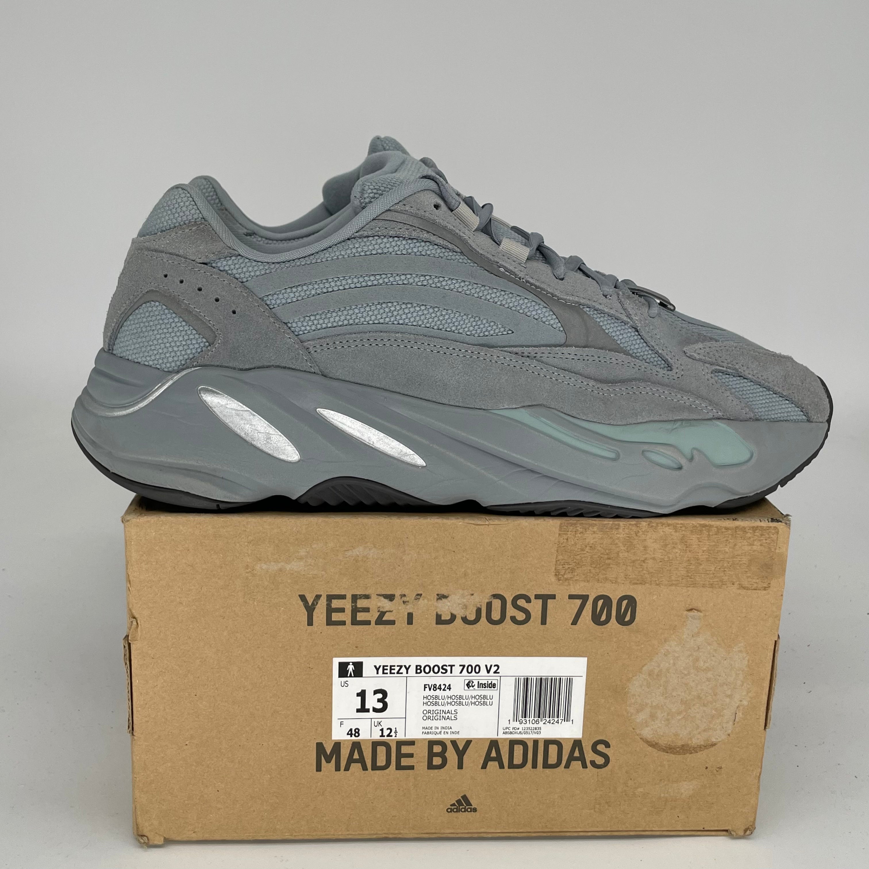 Adidas Yeezy 700 V2 'Hospital Blue' Men's Sneakers Size 13 FV8424 - Comfortable Running Shoes for Casual Wear & Street Style