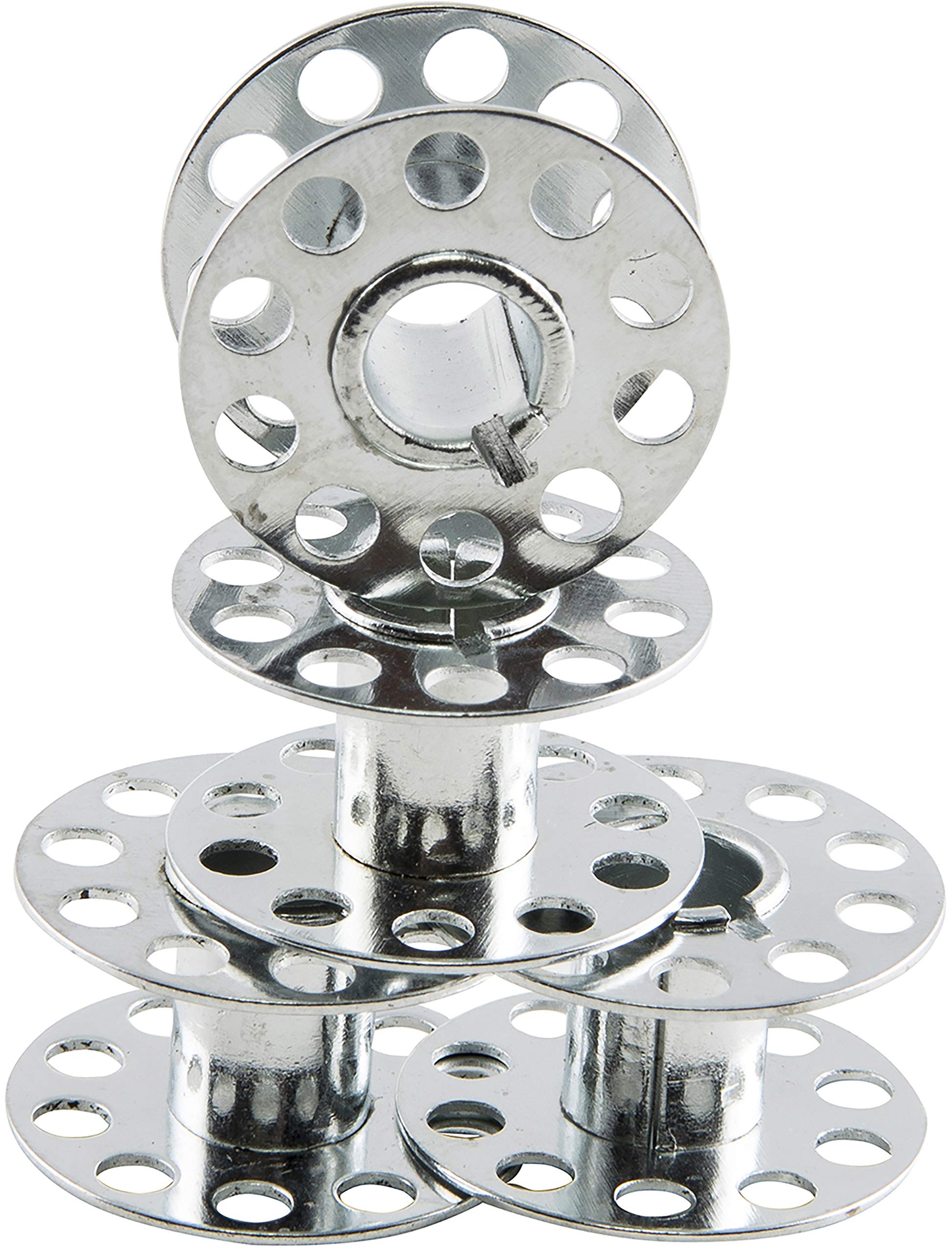 SINGER Class 15 Metal Bobbins - 4 Pack Sewing Machine Replacement Bobbins for Singer, Brother, Janome | Perfect for Quilting, Dressmaking & DIY Sewing Projects