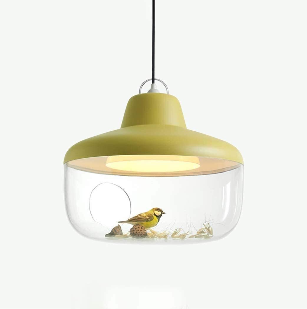 Vintage LED Glass Chandelier - Modern Ceiling Light Fixture for Kids Room, Cafe, Kitchen Island, Bar & Dining Room - E27 Base 110-240V (Energy Class A+) - Perfect for Home Decor, Restaurant Lighting & Commercial Spaces