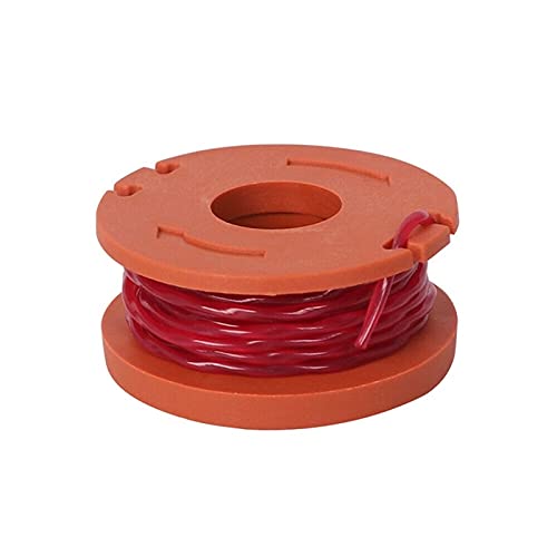 Worx Replacement Spool String Trimmer Line - 9 Pack (8 Spools + 1 Cap) - Orange Lawn Mower Accessories for String Trimmers & Weed Eaters - Perfect for Yard Maintenance & Landscaping