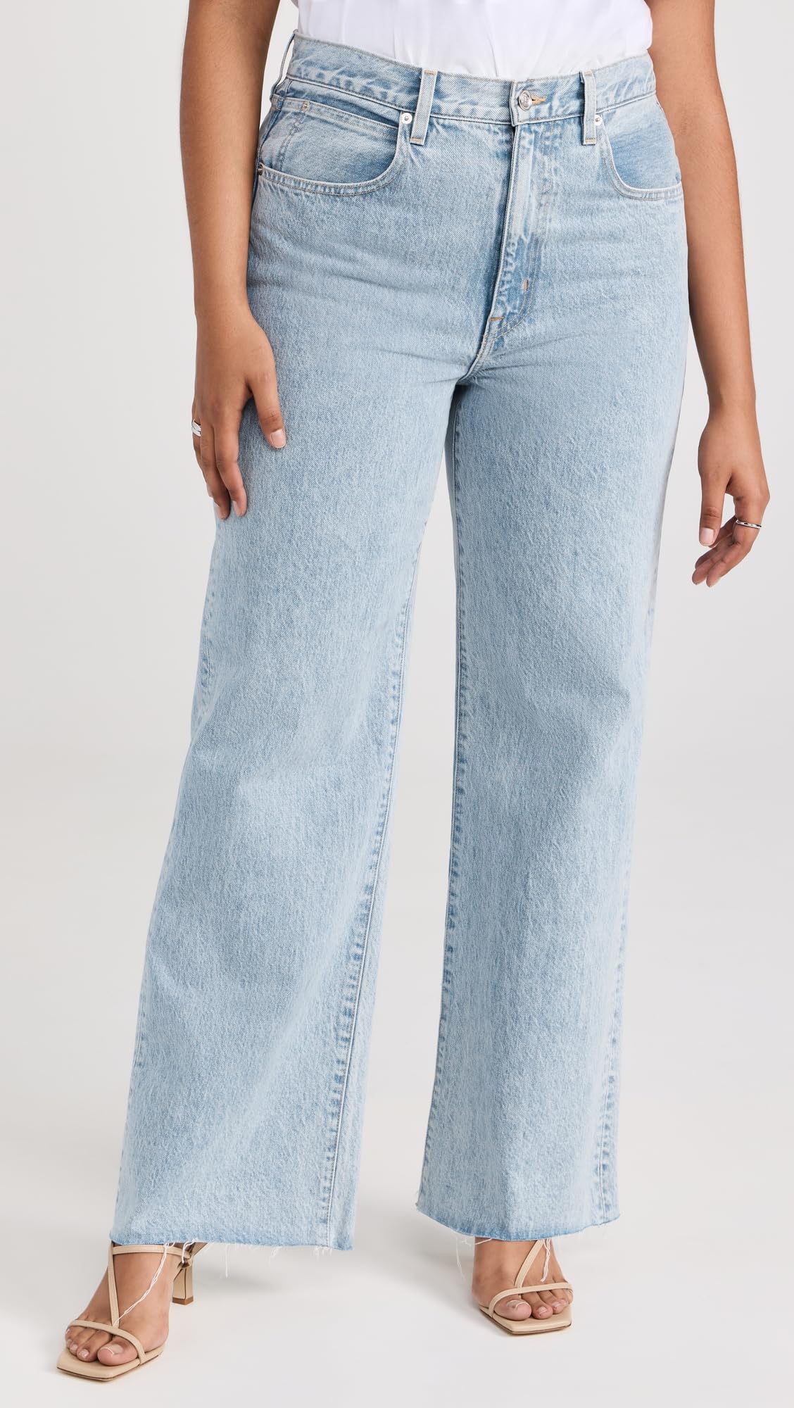 Women's Grace High Rise Wide Leg Jeans - Comfortable Stretch Denim Pants for Casual Wear & Office Outfits | Trendy Plus Size & Petite Options