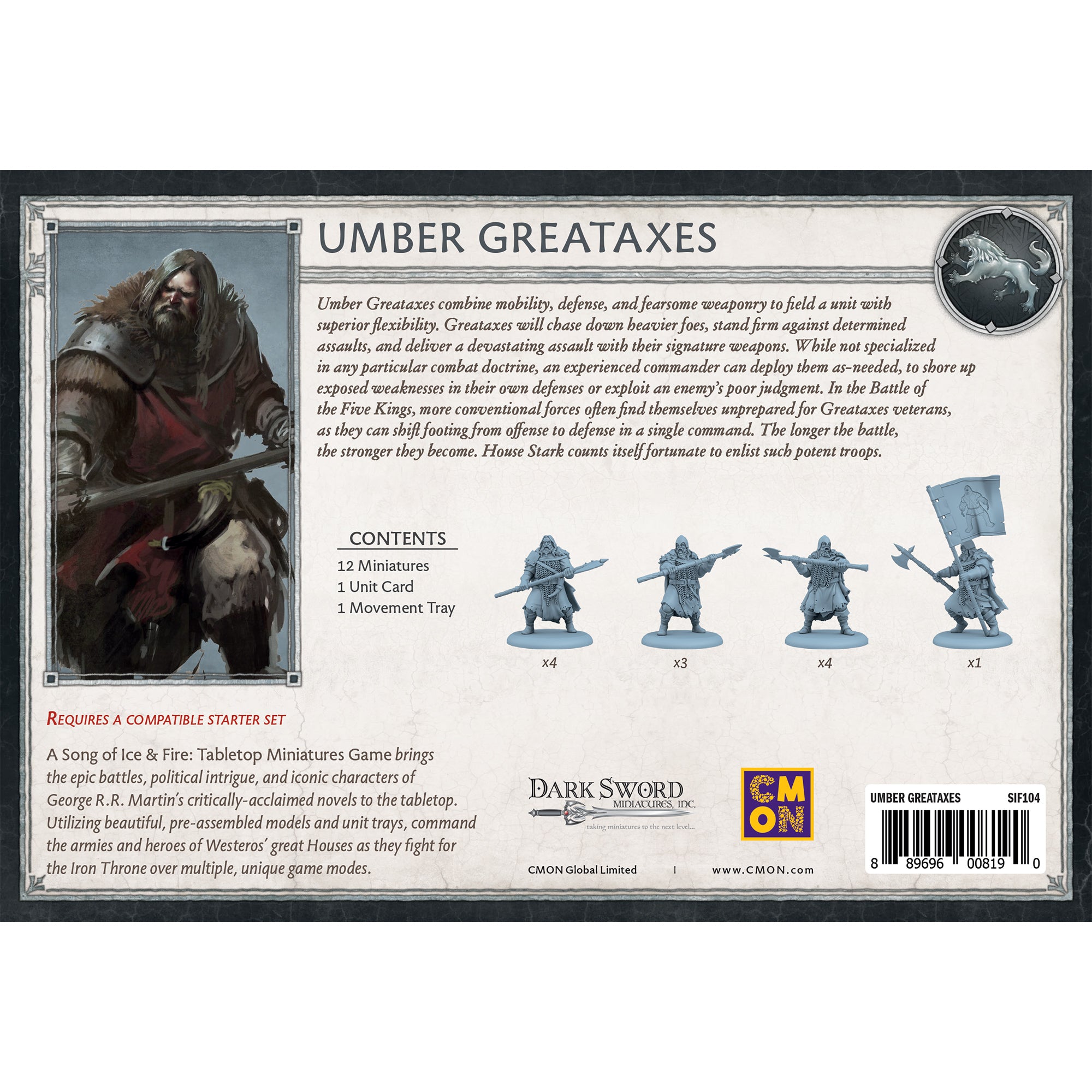 Stark Umber Greataxes - High-Quality Medieval Battle Axe for LARP, Cosplay & Collectors | Perfect for Viking Reenactments & Fantasy Decor
