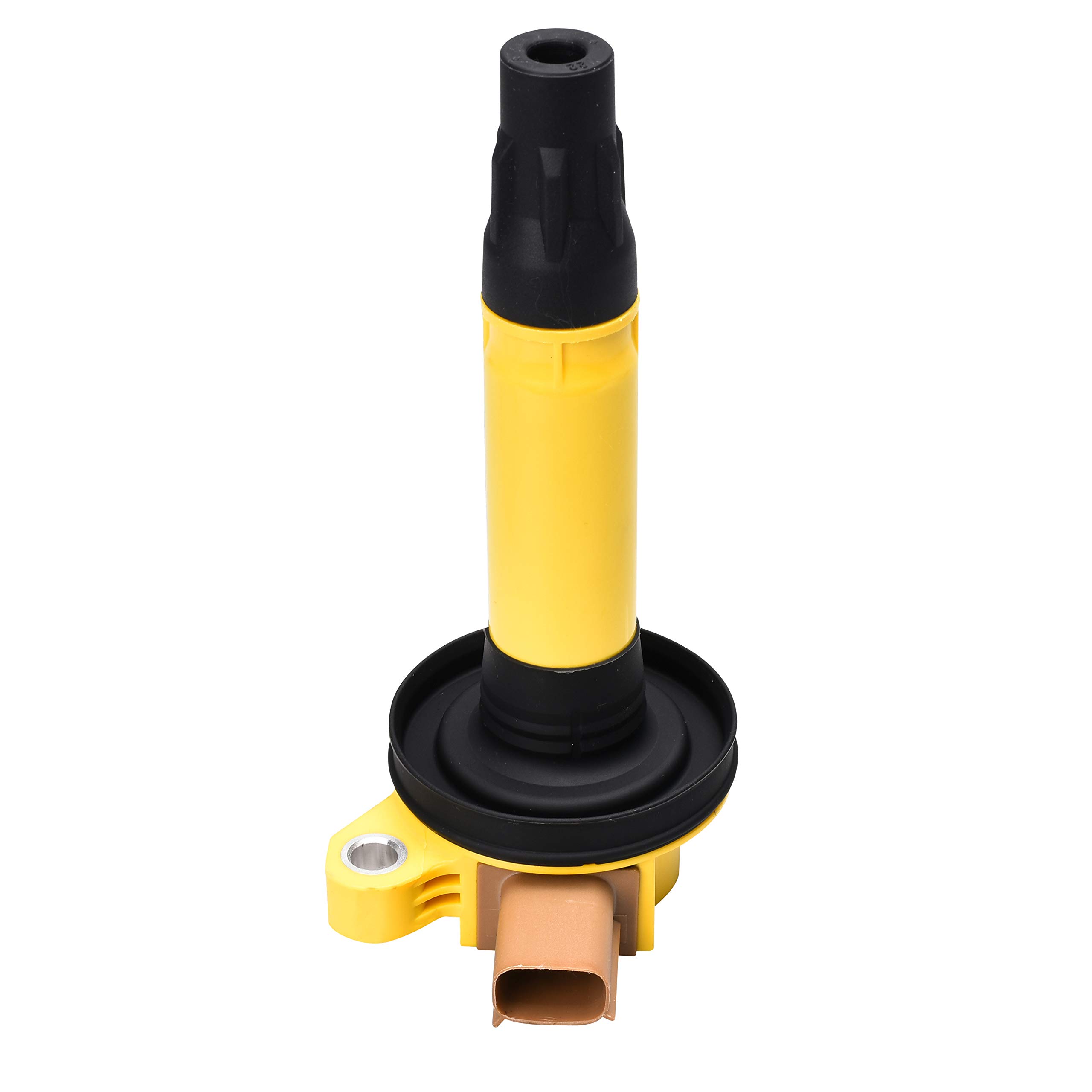 ENA Set of 6 Yellow Ignition Coil Packs - Compatible with 2014-2019 Ford F150, Explorer, Expedition, Flex, Lobo, Transit, Taurus & Lincoln MKS, MKT, Navigator - Replacement for UF646 - Perfect for 3.5L V6 Ecoboost Engine Tune-Ups & Performance Upgrades