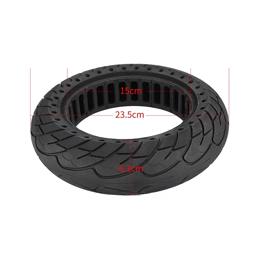 10 Inch Tubeless Electric Scooter Tires - 2.5 Solid Tire (2 Pack) - High Elastic, Wear-Resistant & Anti-Slip for 60/70-6.5 Scooters - Perfect for Commuting, Urban Travel & Last-Mile Delivery