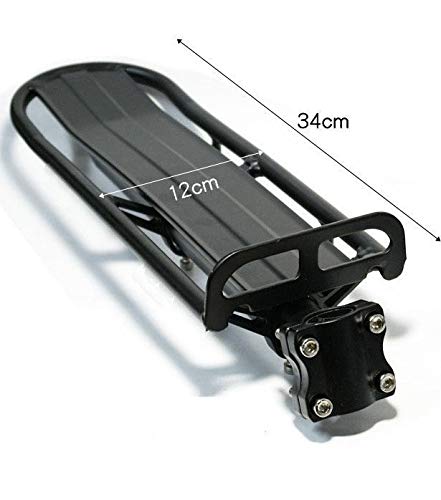 GREUS Universal Adjustable Bike Rear Rack - Mountain Bicycle Cargo Carrier with Retractable Saddle Mount | Durable Luggage Rack for Commuting, Touring & Outdoor Adventures | Bike Accessories & Seat Post Attachment