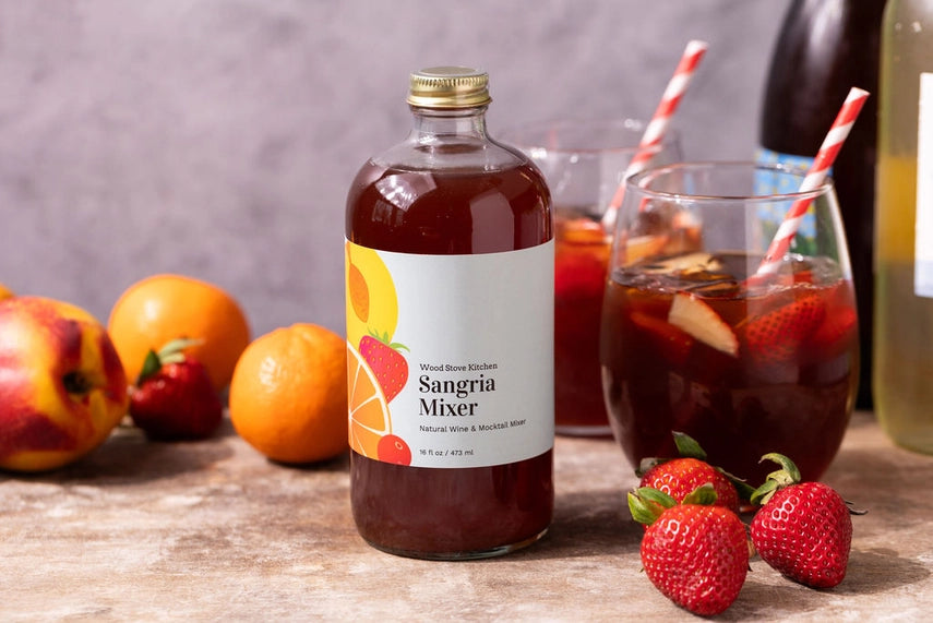 Premium Sangria Cocktail & Mocktail Mixer - 16oz Bottle | Perfect for Parties, Summer Gatherings & Holiday Celebrations
