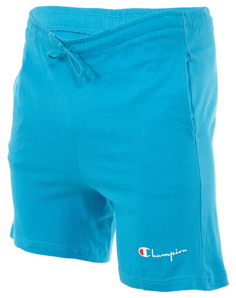 Champion Men's Cotton Drawstring Gym Shorts with Pockets - RN26094-BLUE Size L - Perfect for Workouts, Running & Casual Wear
