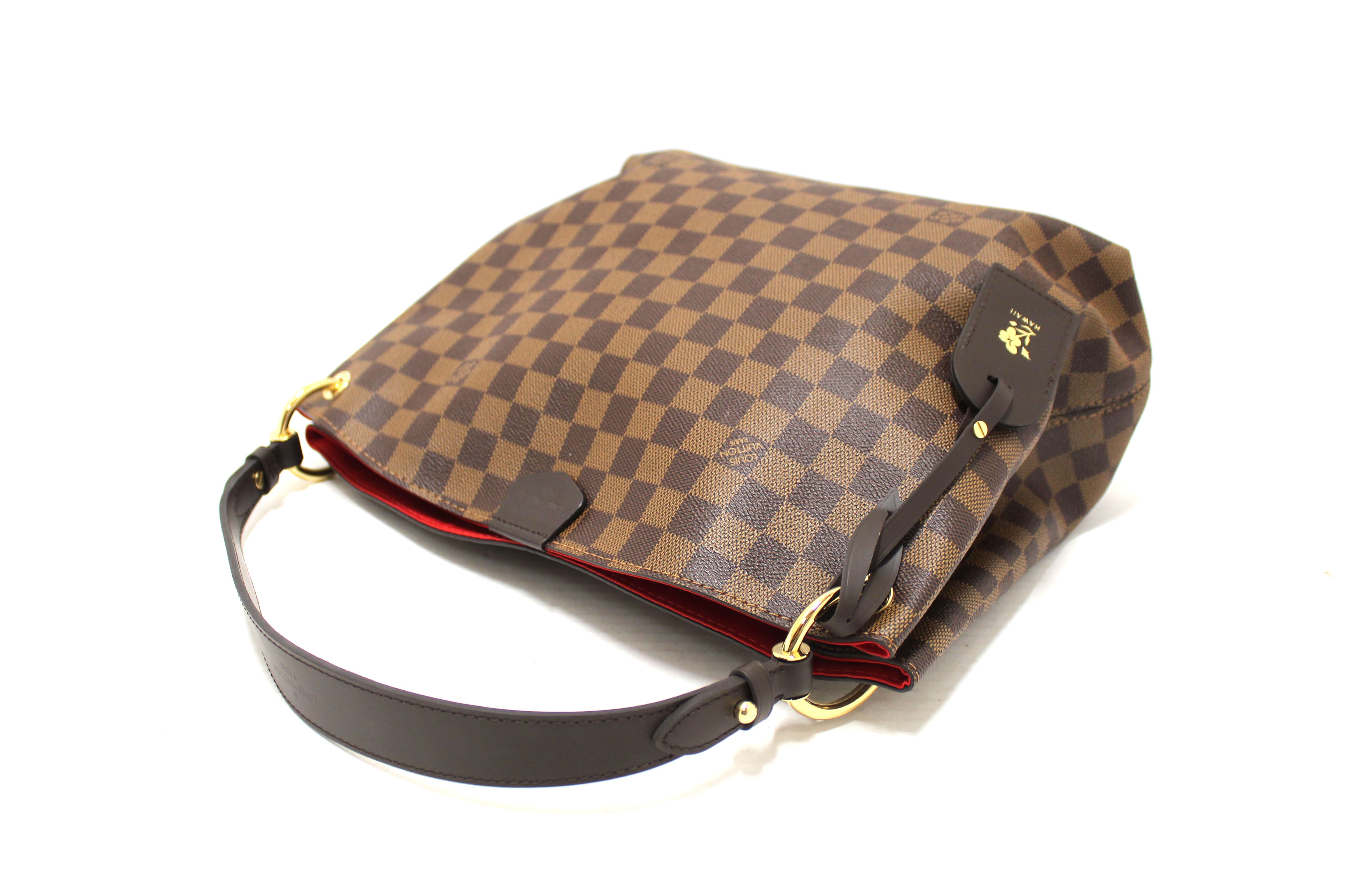 Authentic Louis Vuitton Damier Ebene Canvas Graceful PM Tote Shoulder Bag for Women | Luxury Designer Handbag | Perfect for Work, Travel & Everyday Use